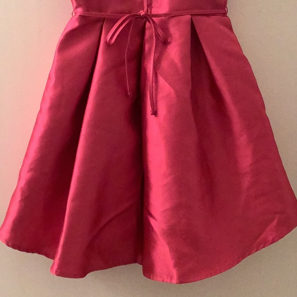 Fuchsia Drees with Rhinestone Belt - Picture 4 of 8